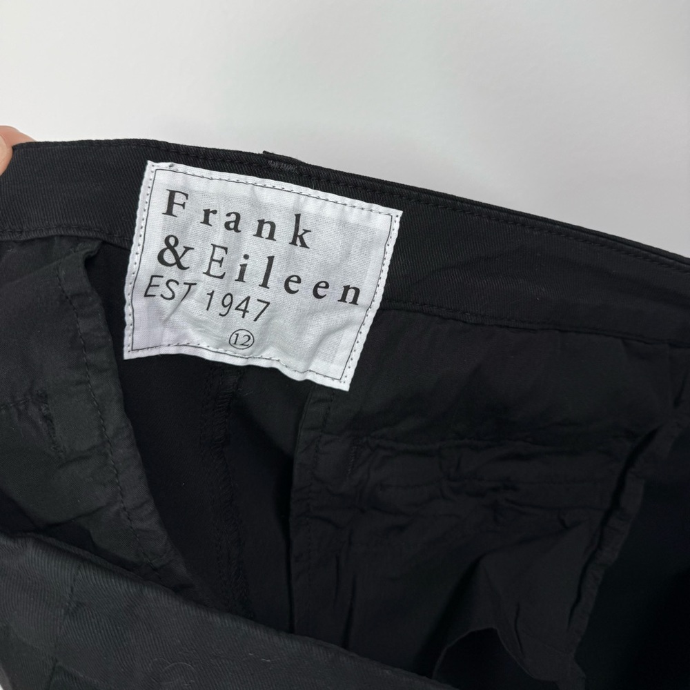 Frank and Eileen Wicklow Italian Chino Pants in Black Size 12 - Picture 4 of 5